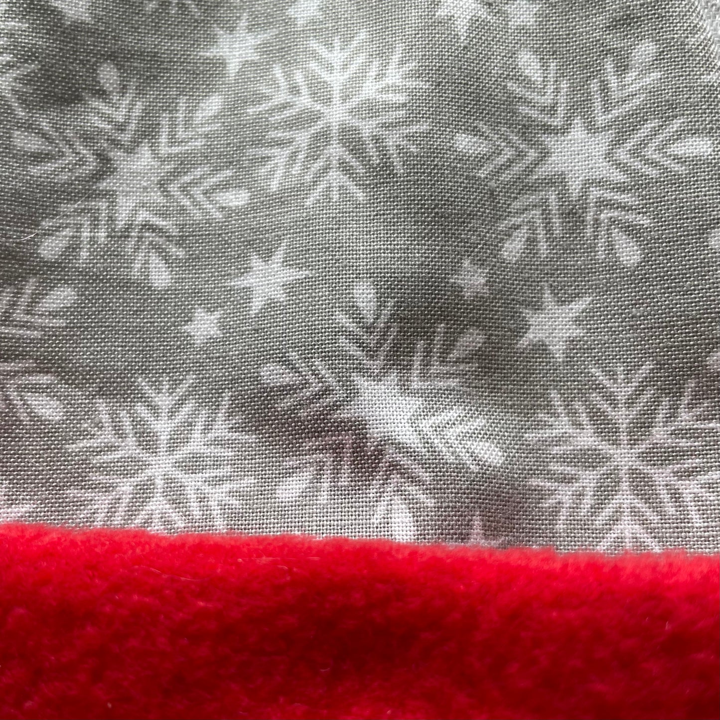 grey with red trim colour detail