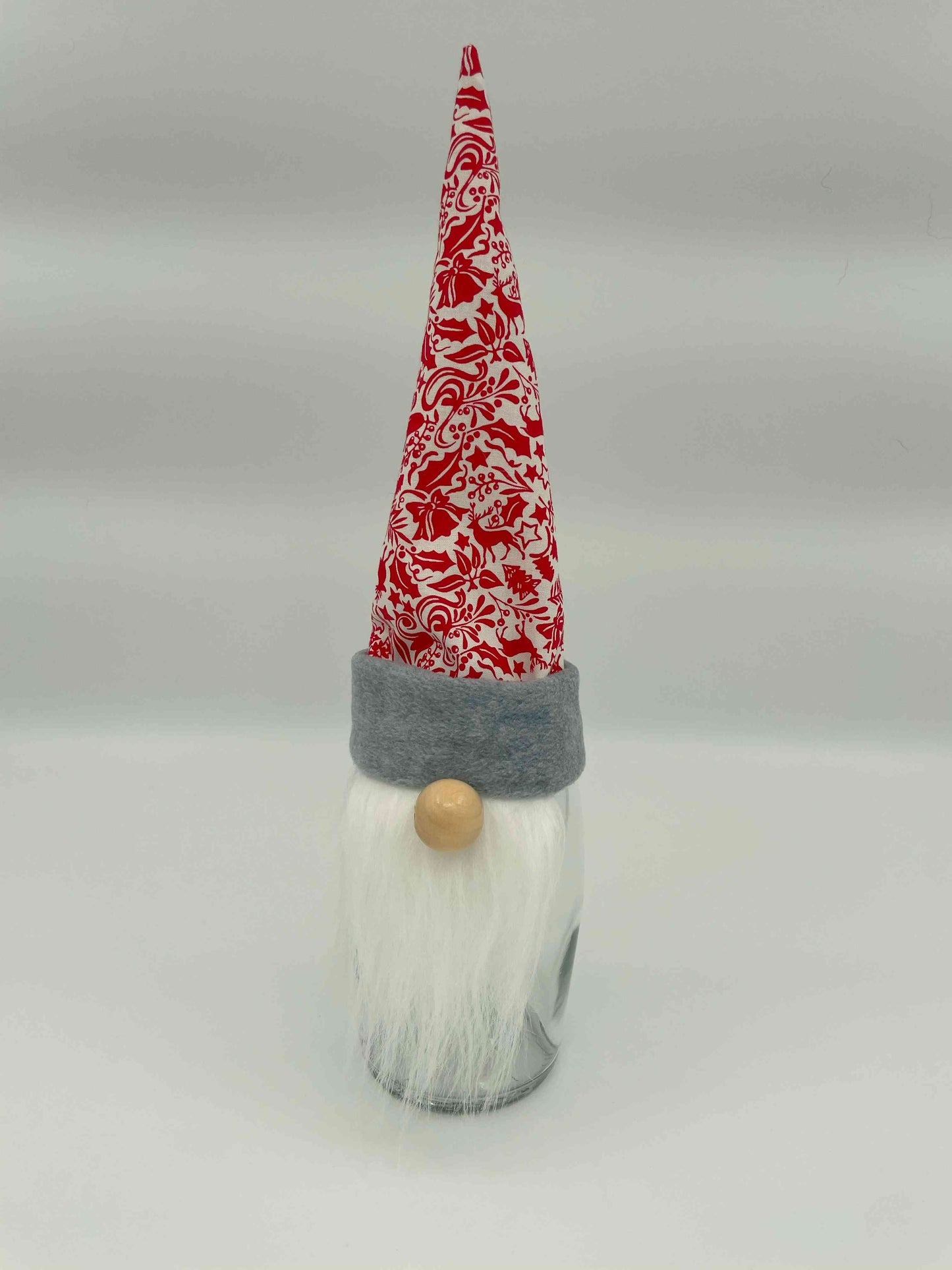 red with grey trip bottle topper