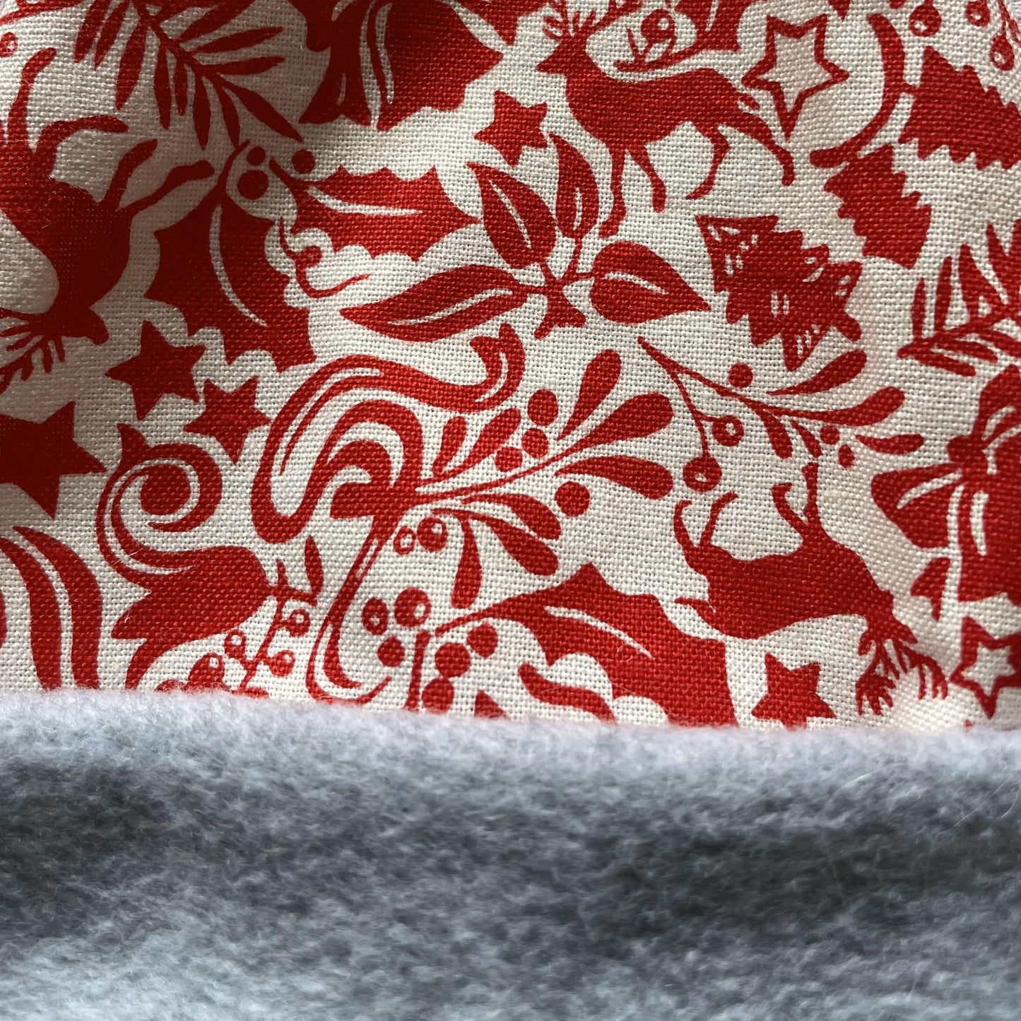 red with grey trim colour detail